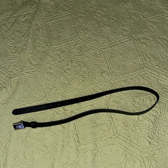 Gap brown genuine leather belt with a silver rectangle buckle xs - Picture 5 of 8